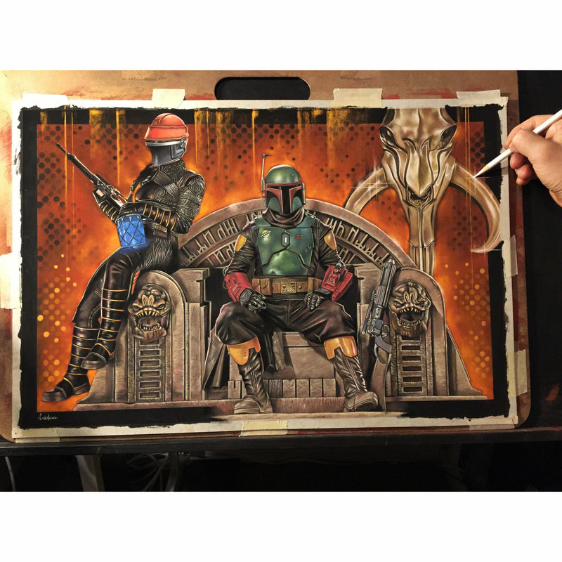 'Bounty Hunters on Throne' Limited Edition Print *SOLD OUT*